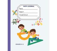 Primary Journal Grades K-2: Math: 100 Pages Draw and Write Composition Notebook | 1/2 Inch Primary Ruled Math Story Paper for Kids School Supplies