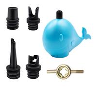Primasage Adaptateur de Pompe Sup, Adaptateur de Kayak, Bateau Adaptateur de Valve avec 4 Buses pour Bateau à Rames Gonflable,Planche de Stand up Paddle, Kayak