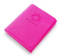 Primasole PSS91NH027A Tapis de yoga de voyage pliable et léger facile à transporter pour l'entraînement, la remise en forme, la plage, le parc, les pique-niques, 4 mm d'épaisseur, azalée, rose, rouge