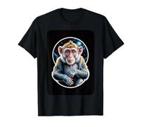 Primate Cosmique contemplant la Lune T-Shirt Graphique avec Valeur