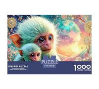 Primates bébés Puzzle pour Adultes - 1000 Pièces L'Excellence : Le Défi des Puzzles Complexes - Cadeaux Choisis pour Adultes Et Enfants (14+) 38x26cm/1000pcs