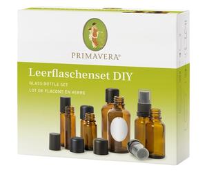 Primavera Aromatherapie Huiles-essentiellesKit de bouteilles vides 2 x 50 ml flacon avec bec verseur + 2 x 20 ml vaporisateur + 2 x 10 ml roll-on + 2 x 10 ml flacon avec compte-gouttes 1 Stk.