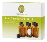 Primavera Aromatherapie Huiles-essentiellesLot de flacons vides 6 flacons en verre brun de 50 ml 1 Stk.