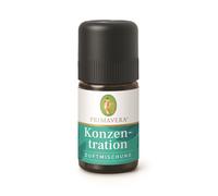 PRIMAVERA Concentration Mélange d'huiles essentielles d'aromathérapie 5ml - Citron, Sapin géant et Sauge - Vegan