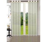 Primavera Rideau à œillets, Polyester, Ivoire, HxB 245x140 cm