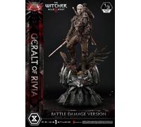 Prime 1 Studio Witcher 3 Wild Hunt Statuette 1/3 Geralt Von Rivia Battle Damage Version 88 cm