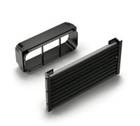 Prime 150 Sockel-Lüftungsgitter Set Flux Carré, Noir Mat