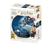 PRIME 3D Flying Over Poudlard Anglia Puzzle lenticulaire Harry Potter et Ron dans Le Ford an, Multicolore, 46 cm x 31 cm (300)