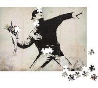 Prime 3D- Does Not Apply Urban Art-Puzzle Homme Jeter Fleurs 1000 Pièces, 22624, único