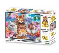 PRIME 3D Puzzle Les chatons dans le jardin 3D 63 pièces