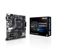ASUS PRIME A520M-E Carte mère AMD A520 Ryzen AM4 micro ATX (M.2, 1 Gb Ethernet, HDMI/DVI/D-Sub, SATA 6 Gbps, USB 3.2 Gen 2 Type-A)