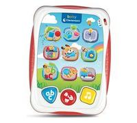 Clementoni Baby Ma première Tablette parlante, Jeu interactif avec lumières et Sons, Enfants 12-36 Mois, enseigne des Chiffres, des Lettres, des Formes et des vers des Animaux, Langue Italienne,