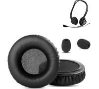 Prime Coussinets De Remplacement Compatibles Avec Logitech Pc 960 Casque Usb Coussins (Cuir Protéiné/Mousse À Mémoire De Forme)