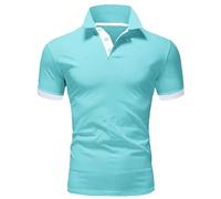 Prime Deals of The Day Prime Sale T-Shirt à Manches Courtes et col Montant pour Hommes, Mode décontractée, Blocage de Couleur, Sport Chemises Tunique Homme Manc Amazon Outlet Clearance UK Overstock