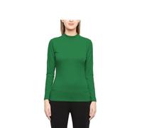 Prime fashions - Nouveau Femme Col Roulé Manches Longues Stretch Uni Polo Top Pull Femme - Vêtements Décontractés - Coupe Confortable - Poids Léger - Col Roulé - T-Shirt - Vêtements d'hiver, vert