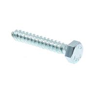 Prime-line 9055593 Lag Vis Bolt, tête hexagonale, 5/16 en X 2 en, Acier zingué, Lot de 100