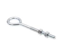 PRIME-LINE 9066858 Lot de 20 boulons à oeil avec écrou 3/8" 16 x 15,2 cm Acier zingué