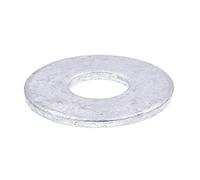 Prime-Line 9080383 Lot de 10 rondelles plates, USS, 1,9 cm x 5,1 cm, acier galvanisé à chaud