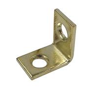 Prime-Line Lot de 4 équerres d'angle MP11375-4, 3/4", construction en acier, laiton satiné, angle en L