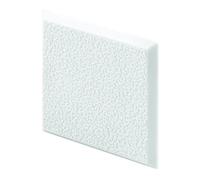 Prime-Line MP10866 Lot de 5 protecteurs muraux carrés de 5,1 x 5,1 cm en Vinyle Rigide, Blanc, texturé, Dos adhésif, à Peindre