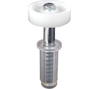 Prime-Line N 6703 7/8 In. Nylon Bi-Fold Closet Spring-Loaded Top Roller Guide (2 Pack)