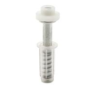PRIME-LINE N 7302 Guide de montage supérieur à deux volets, capuchon pivotant, base 3/8" (lot de 2), fraise, 1,5 cm