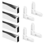 Prime-Line PL 7812 Kit de cadre d'écran en aluminium, 0,8 x 1,9 x 91,4 cm, blanc, lot de 1