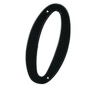 Prime-Line Products MP4110 Lot de 2 numéros d'adresse de maison Finition noire en zinc moulé sous pression 0 10,2 cm