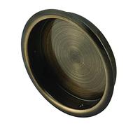 Prime-line Products N 6766 Bypass Porte Poignée de traction, 1-3/10,2 cm Round, Laiton Antique, plaqué (lot de 2)