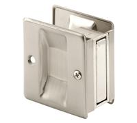 Prime-Line Products N 7238 Poignée de porte de poche et tirette 2-1/2 po L X 1-3/8 po L X 2-3/4 po D, solide, nickelé satiné, x x