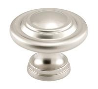 Prime-line Products N 7372 2 volets Poignée de porte, 1-11/16 en. Diamètre extérieur, moulé sous pression, plaqué nickel satiné