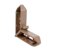 Prime-Line Products PL 15759 Pella Lot de 20 cadres d'angle en plastique Champagne 1,9 x 1,1 cm