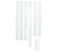 Prime-line Products U 11026 Construction) réparation et renforcement kit, 59-1/5,1 cm installé, Construction en acier, Blanc