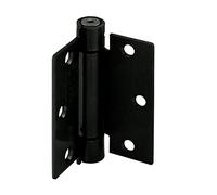 Prime-Line Products U 1158283 Lot de 3 charnières de porte commerciales UL à ressort réglable à fermeture automatique, 8,9 x 8,9 cm avec coins carrés, 3 trous par feuille avec vis, noir mat, 0,106 cm