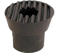 Prime-line Products U 9163 Arrêt de porte embout en caoutchouc avec vis, Noir, (lot de 2)