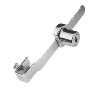 Prime-line Products U 9949 Showcase fenêtre Serrure à clé, 9/16 in. X 5-1/2 en acier., Chromé, compatible avec 5/16 en verre.