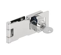 Prime-line Products U 9951 à clé Moraillon, 4 in. X 1-5/8 en., Acier, Chrome plaqué, Twist Bouton
