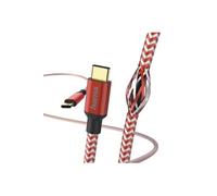 Prime Line "Reflective" - Câble USB - 24 pin USB-C (M) pour USB (M) - USB 2.0 - 20 V - 3 A - 1.5 m - moulé - rouge