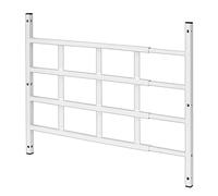 Prime-Line S 4764 Protection de fenêtre fixe - 4 barres en acier blanc ajustables, sécurité enfants, largeur 59,9 cm - 101,6 cm, hauteur fixe 54,3 cm