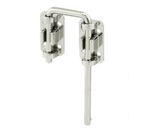 Prime-Line U 9847 Verrou de porte coulissante, barre en acier trempé avec base moulée sous pression, 5,3 cm, chromé