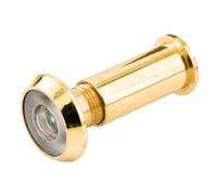 Prime-Line U 9893 Judas de porte, 180 degrés, diamètre 1,4 cm, boîtier solide, lentille en verre, poli, laiton, 1 pièce (lot de 1)