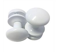 PRIME Lot de 2 crochets porte-serviette blanc pour radiateur de salle de bain