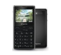 Emporia Prime LTE Téléphone Portable pour Seniors 4G sans contrat Écran 2,31" Noir