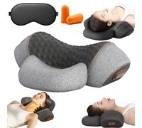 Prime Physio - Masseur Cervical 3-En-1, Prime Physio Masseur Cervical, Coussin De Massage 3 En 1 Pour Le Cou, Soulager Les Tensions Cervicales, Masser Les Tissus Profonds Et Apaiser La Douleur (Gris)
