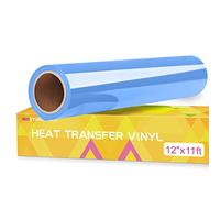 Prime Vinyl 11Ft Sky Blue Iron on Vinyle - 30,5 x 335,5 cm - Bleu ciel - Transfert thermique - Vinyle HTV pour chemise, vêtements, chapeaux, pantalons, autres tissus