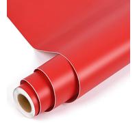 Prime Vinyl Rouleau de film vinyle pour traceur - 30 cm x 305 cm - Rouge mat - Autocollant permanent - Pour traceur Silhouette Cameo, la plupart des machines de découpe