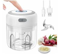 PRIMEGA Ail écrasé et artefact à l'ail mélangeur à ail à Traction électrique Batteur à ail à Viande hachée câble de Charge Gratuit de 250 ML
