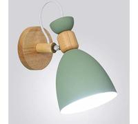 PRIMEGA Applique allée Macaron Lampe Murale en Fer forgé Corne créative Nordique Minimaliste Verte
