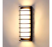 PRIMEGA Applique étanche Villa éclairage 30W Cour Simple Porte Pilier entrée terrasse extérieure Mur extérieur Style B 30W Blanc Chaud