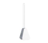 PRIMEGA Brosse de Toilette en Caoutchouc Souple de Golf sans Angle Mort Mural Brosse de Nettoyage à Long Manche Brosse de Toilette à Base Anti-Fuite (Blanc),